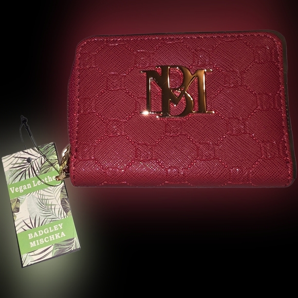 Wine Colored Badgley Mischka Wallet - Picture 4 of 8